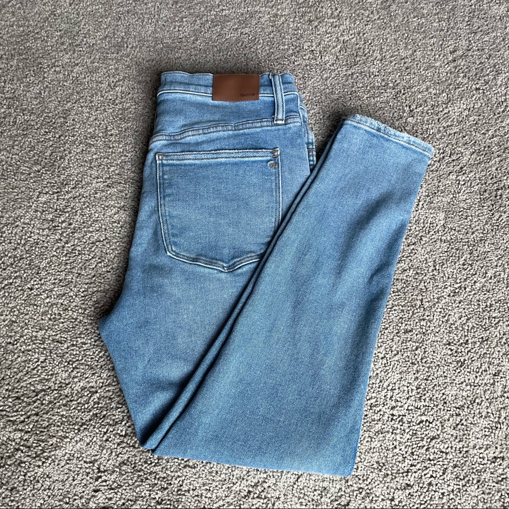 (#7) 1 pair blue jeans 10” high-rise skinny